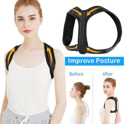 Posture Corrector Clavicle Spine Shoulder Support Belt Spine Lumbar Corset Back Pain Relief