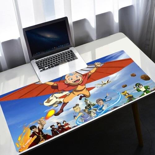 Mousepad Anime Gaming Mouse Pad Avatar The Last Airbender Mouse Mat Rubber Non Slip Desk Mat XXL 900x400 For Computer Laptop Pad