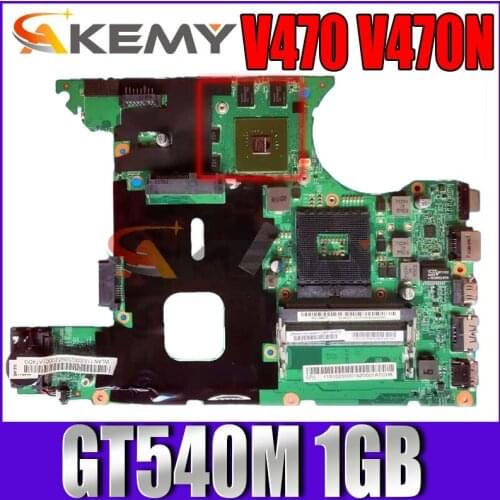 Akemy 11s1101405 For Lenovo ideapad V470 V470N laptop motherboard 14'' HM65 DDR3 GT540M 1GB