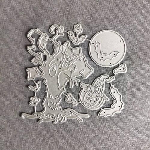 G5AB Halloween Tree Metal Cutting Dies Stencil Scrapbook Album Paper Card Template