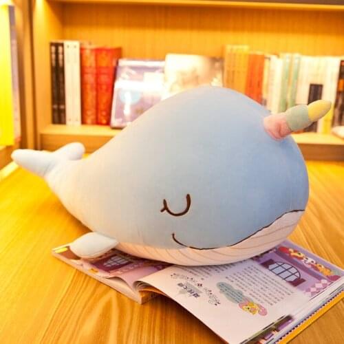 Cute Children Big Plush Toys Soft Kawaii Creativity Cartoon Whale Girls Stuffed Toys Kids Birthday Gifts Pluszaki Toy BC50MR