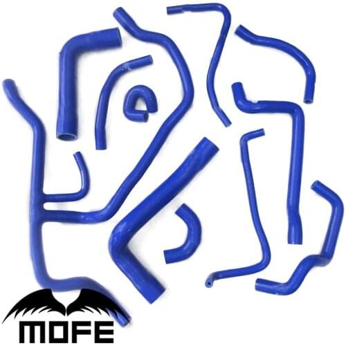 Mofe11PCS Blue Silicone Radiator Hose Kit For BMW E34 5 Series 1986-1996