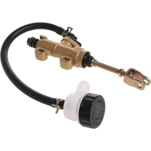 Motorcycle Quad Dirt Bike Pit Rear Foot Brake Master Cylinder With Reservoir ATV