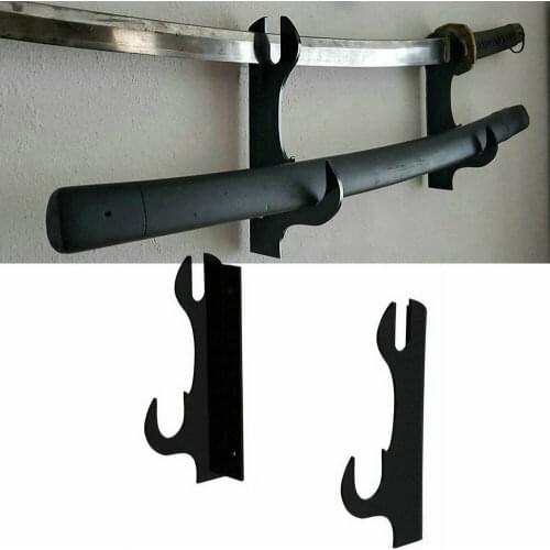 Sword Stand, Sword Hook, Two-Layer Wall-Mounted Samurai Sword Stand Display Stand, Sword Stand, Sword Holder, Support All Swords