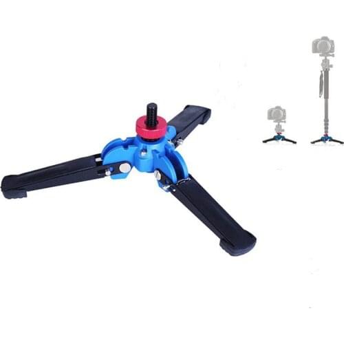 Manbily M-1 Monopod Base Stand Portable 3 Legs DSLR Unipod Monopod Holder Hydraulic Support Tripod Stand Base With 3/8" Adapter