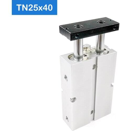 TN25*40-S Free shipping 25mm Bore 40mm Stroke Compact Air Cylinders TN25X40-S Dual Action Air Pneumatic Cylinder