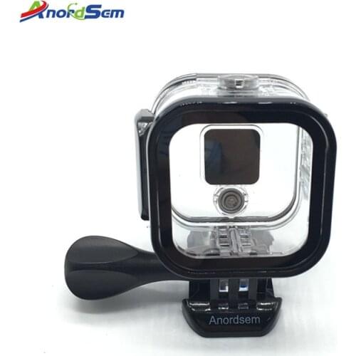 Anordsem For Go Pro Session Waterproof Shell Case Underwater 60M Protection Housing Box For GoPro Hero 5 4 Session Accessories