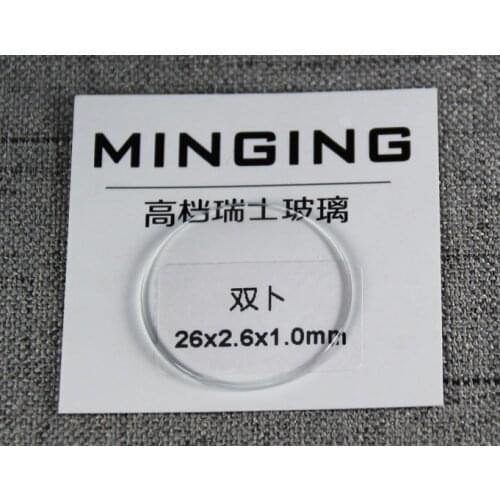 High Quality 1.0mm Thick Double Dome Transparent Round Mineral Glass for Watch Repair
