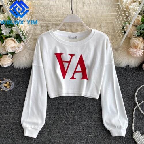 Женские короткие толстовки WBLWX YIM China At AliExpress