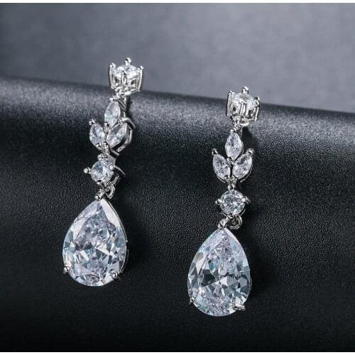 Bettyue Elegant Design Long Earring Multicolors Cubic Zircon Earring For Female Party First Choice New Trendy Party Gift