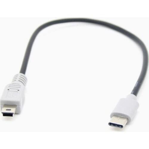 1M USB Type C 3.1 Male To Mini USB 5 Pin B Male Plug Converter OTG Adapter Lead Data Cable for Mobile Macbook Accessories