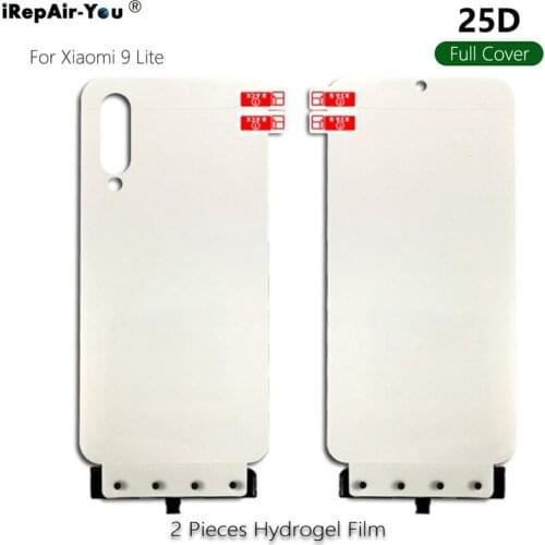 2PCS 25D Front Rear TPU Hydrogel Film For Xiaomi note 10 9 Lite A3 Lite Soft Nano Full Cover Screen Protector Gel Film