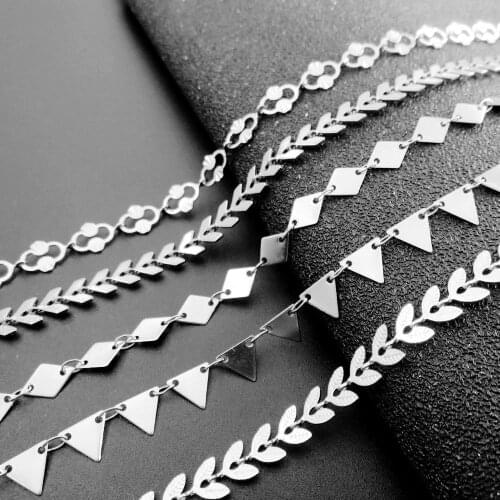 5Style Stainless Steel Women Chain Mens Necklace Fashion Jewelry