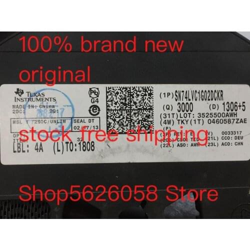SN74LVC1G02DCKR SC70-5 100% new original freeshipping 50PCS-3000PCS/LOT STOCK