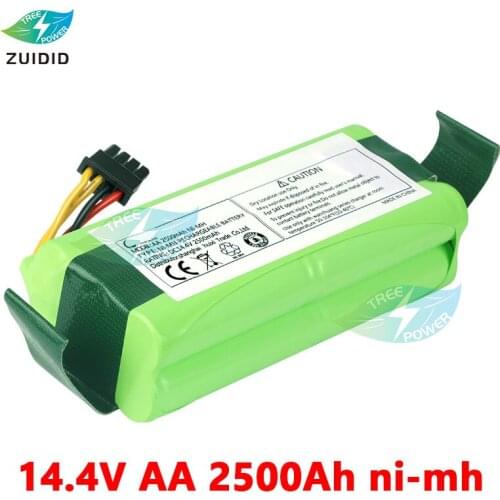 NEW Vacuum Cleaners Rechargeable Battery AA 14.4V 2500mAh NIMH replacement Battery for R1-L083B R1-L081A RI-L085B X600 ZN605 ZN6