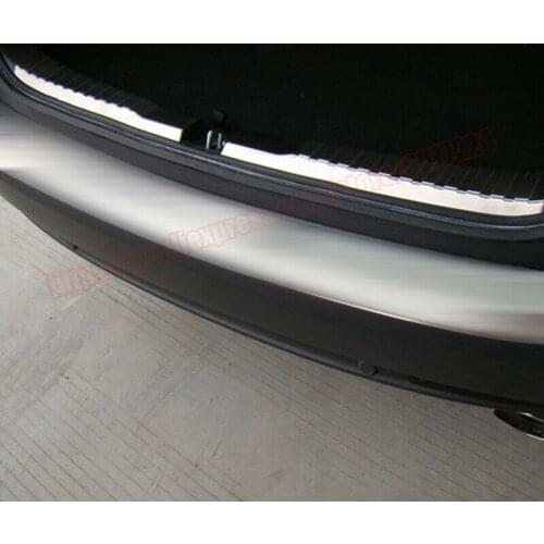 For Honda CRV 2012 2013 2014 2pcs stainless Inner Rear Bumper Protector Sill Trunk Tread Plate Trim