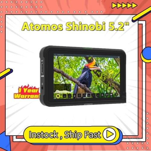 Atomos Shinobi 5.2" 4K HDMI Monitor HDMI Cable - Compatible, and HD video input Atom HDR display 5.2" on-camera monitor