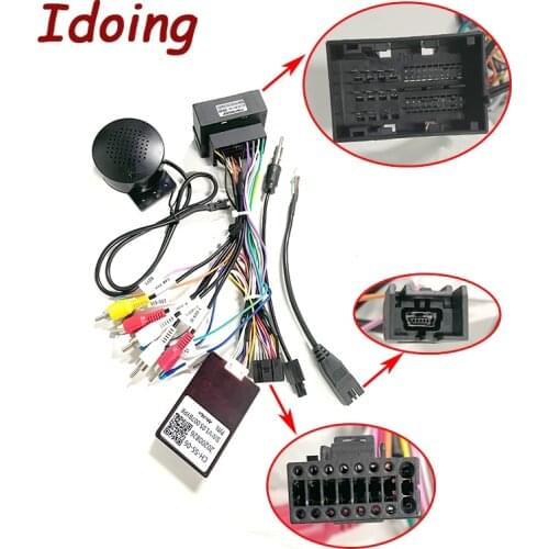 Idoing 16-pin Car Android Stereo Wiring Harness For 2017 Jeep Compass 2018 Jeep Renegade