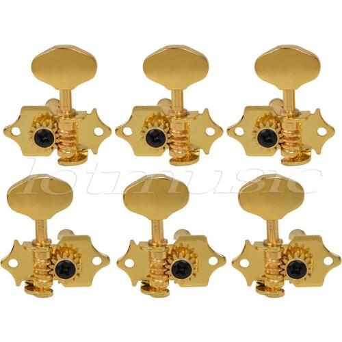 Guitar Tuning Pegs 6 Gold Tuners Machine Head For sta-tite Replacement