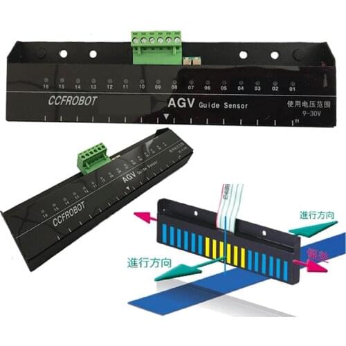 AGV Magnetic Navigation Sensor 16-bit Analog Output Magnetic Guidance Sensor Transport Vehicle Rail Sensor