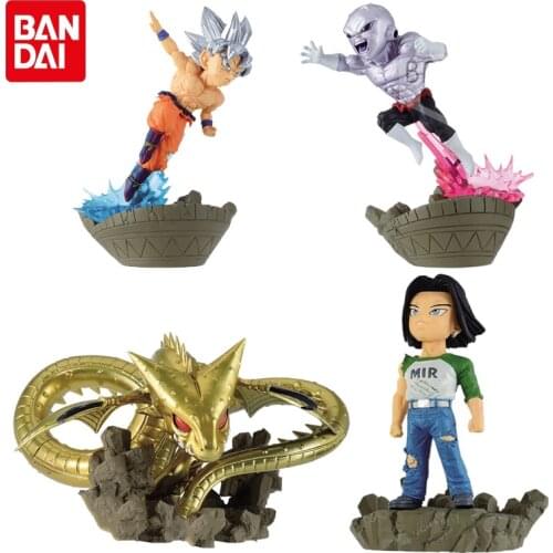 Bandai Genuine EX Gashapon Dragon Ball Super Z Wfc Vol.2 Ultra Instinct Goku Jiren Shenron Android 17 Collectible Model Toys