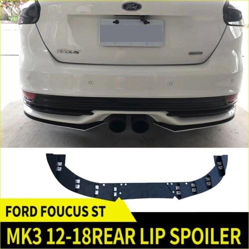 The modified spoiler rear lip rear shovel is suitable for Ford Focus St MK3 2012-2018 PP material