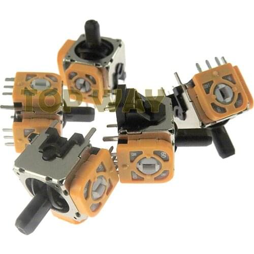 2pcs/lot Original 3D Rocker Analog Joystick Replacement Yellow for PlayStation 4 PS4 Wireless Controller Con