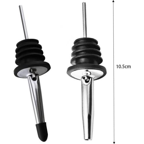 Pourer Flow Wine Stainless Steel Wine pourer Whisky Liquor Bottle Pourer Cap Spout Stopper Mouth Dispenser Bartender Kitchen Ba