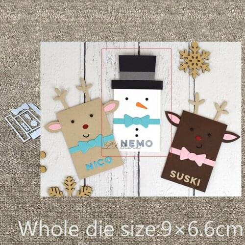 New Design Craft Metal Cutting Die die cuts Christmas snowman decoration scrapbook Album Paper Card Craft Embossing die cuts