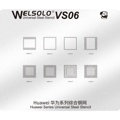 Mechanic BGA Reballing Stencil for Huawei Series MSM8974 MSM8994 HI3650 HI3660 CPU RAM IC Chip Universal Steel Stencil Tin Net