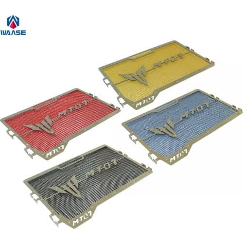 Waase For Yamaha MT07 MT-07 2014 2015 2016 2017 2018 2019 2020 Motorcycle Radiator Protective Cover Grill Guard Grille Protector