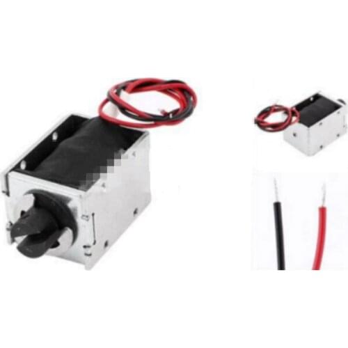 1pc open DC solenoid HIO-1240L-24V25 pull type door lock automation equipment copier