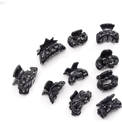 10/12pcs Hair Accessories For Women Hair Crap Clamp Hair Claw Clips Women 10Pcs mix styles Black Hair Claw Clips