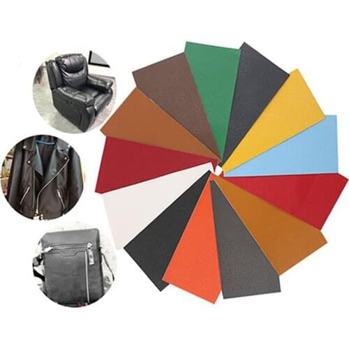 Big Size PU Leather Litchi Pattern Self-adhesive Stick Sofa Repair Simulation Back Skin The Sticky Rubber Patch Sofa Fabrics