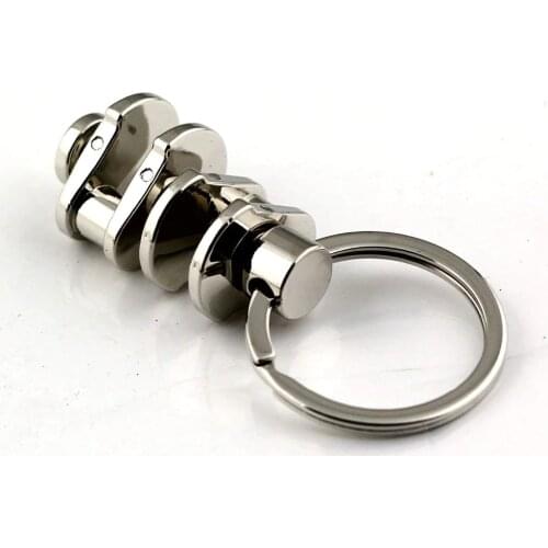 3D crankshaft keychain key ring high quality car keychain key holder creative portachiavi chaveiro llaveros hombre