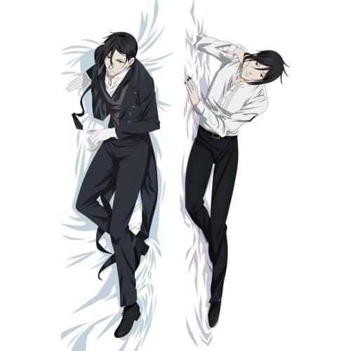 Japanese Anime Black Butler Ciel Sebastian Kuroshitsuji Dakimakura body Pillowcases Hugging Body Pillow Cover case