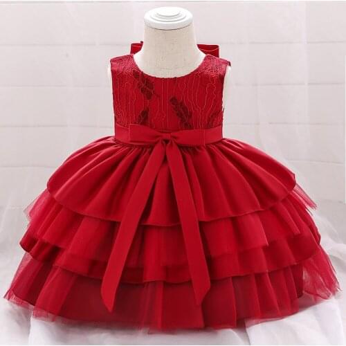 Flower girl dresses for wedding first communion dresses for girls cake lace baby dresses CHD20138