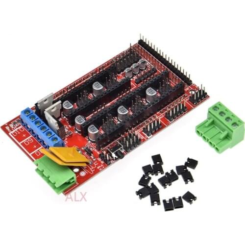 3D Printers Parts RAMPS 1.4 Control Board Panel Part Motherboard Shield Red Black Controls Ramps1.4 Boards Accessories