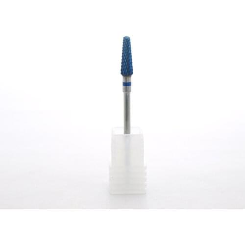 EasyNail~ New Blue Carbide 3/32 '' Tungsten steel Nail Drill Bit nail file Carbide Nozzle Gel remover Nail Cleaner Millings Bit