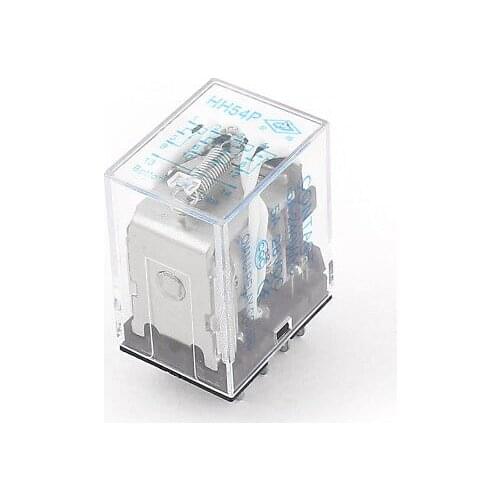 DC 12V Coil 4PDT 14 Pins Terminals Electric Power Electromagnetic Relay HH54P