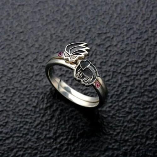 Kamen Rider Ex-Aid Knight Cosplay Finger Ring Fashion Jewelry Halloween Costume Accessory Prop