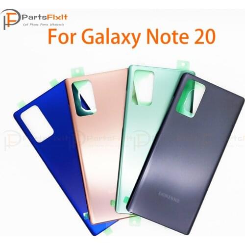 Battery Door Rear Housing Back Cover for Samsung Galaxy Note 20 Note20 Rear Cover with Sticker Adhesive Logo