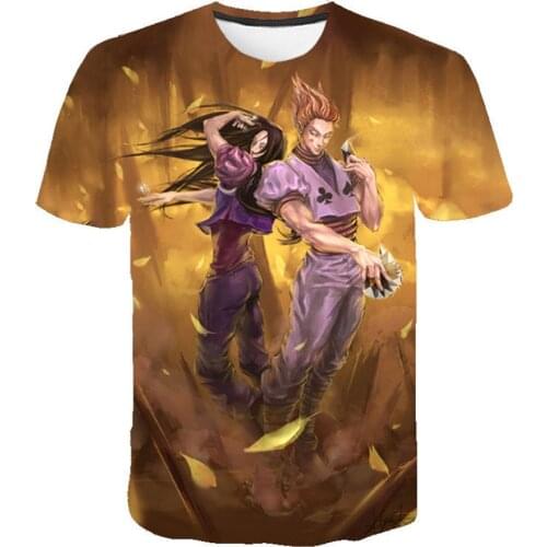 Hot Sale 3D Hunter X Hunter Print T Shirt Men And Women Short Sleeve Summer Fashion Harajuku T-shirt Boys Tops Plus Size Shirts