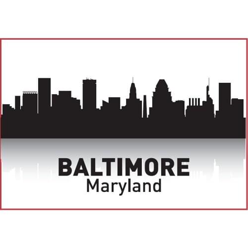 Maryland Baltimore Skyline Souvenir Fridge Magnets 20293