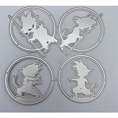 Metal Cutting Dies Four warriors Stencils For DIY Scrapbooking Decorative Embossing Handcraft Die Cutting Template