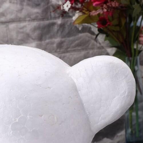 Modeling Shy Bear White Polystyrene Foam Balls Styrofoam Crafts For DIY Christmas Gifts Wedding Party Supplies Decoration E56C