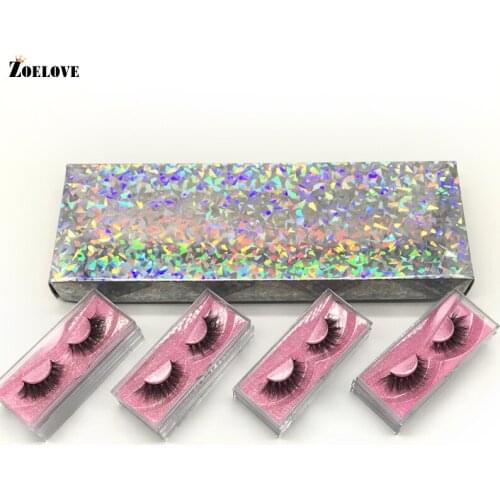 3D Mink Eyelashes Bulk Wholesale 10/20/30 Pairs Makeup lash Cases Vendor False Eyelash Packaging Box Mink Lashes Bulk