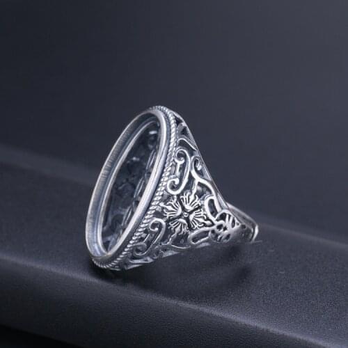 15*25mm 925 STERLING SILVER mens Semi Mount Bases Blanks base blank Pad VINTAGE rings ring Setting set jewelry gift diy A2060
