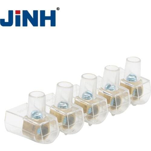 Plastic Terminal Blocks Brass Transparent Terminal Connectors Used for Electrical Lightings Accessories