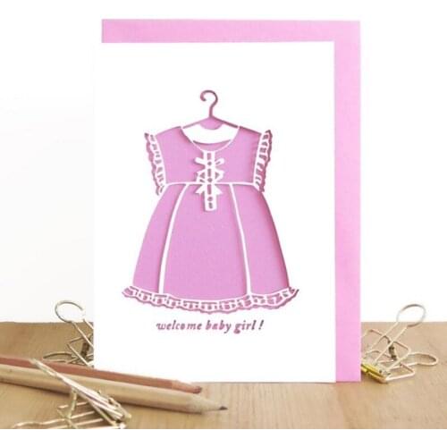Baby Girl Dress Metal Cutting Dies Stencil Scrapbooking DIY Album Stamp Paper Card Embossing Decoration Craft